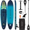 AQUALUST 12.0 iSUP Board Stand Up Paddle Tavola da surf gonfiabile set completo 365cm - Contenuto: Boardset+kayak paddle