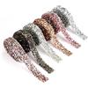 Rairsky 6 Rotoli Strass Termoadesivi per Tessuti 1.5 cm di Larghezza Strass Resina Adesivo Nastro Decorativo con Brillantini,Strass Adesivi per Decorazioni Rotolo,Brillantini Adesivi Nastro per Bigiotteria