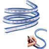 Dhisperares 1 Pezzi Curvilinee Flessibile Righello Deformabile Curva Flessibile | Curvilinee Riga 60 cm per Disegno Tecnico, Bifacciale Misura in Plastica per Disegnare Curve, Tecnici, Abbigliamento Disegni