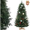 DEWINNER Albero di Natale Artificiale DEWINNER 180 cm, Certificato FSC, Rami in PE/PVC Regolabili, Supporto in Legno Stabilizzato, Extra Denso e Realistico, Facile da Montare, Albero di Natale