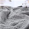 Generic The Blanket - Coperta in 100% mussola di cotone, per adulti, per divani, letto, aereo, viaggi in aereo, biancheria da letto estiva come morbida coperta, copridivano (grigio, 130 x 150 cm)