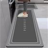 Highdi Tappeto Cucina Antiscivolo Lavabile Moderno Squisito Tappeto Passatoia Cucina Tappeto da Cucina Lungo Tappeti Runner Tappeto Corridoio per Ingresso Soggiorno Bagno (50x200cm,Nero)