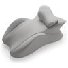 MINGPINHUIUS Cuscino a cuneo, da lettura e lombare - Cuscino relax per letto, divano e pavimento - Cuscino ortopedico contro dolori alla schiena e al collo - In memory foam (grigio chiaro)