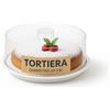 Tomaino - Porta torta con Coperchio, Tortiera in Plastica 29 cm - Alzatina a Campana Copri Dolci e Torte Scatola Contenitore con Vassoi Portabiscotti