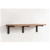 Monbaer Mensole galleggianti in legno con staffe in metallo, mobili per la casa, mensole decorative per soggiorno, camera da letto, bagno, ufficio, cucina (noce scuro, 40 x 30 cm)