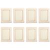 Caswynlife Set di 8 cornici portafoto in legno fai da te, 14 x 19 cm, per attività artigianali, decorazioni personalizzate, progetti educativi e esposizione della casa
