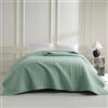 beeweed Copriletto verde menta 200 x 220 cm - Trapunta versatile come copriletto o copridivano - Ideale come copriletto in stile moderno - Coperta per letto e divano