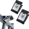 Jelaqmot 2PCS Outdoor Solar Clip Light with Motion Sensor, Waterproof LED Solar Fence Lights, Clip-On Solar Powered Motion Sensor Lights for Patio, Yard, Garden, Walkway (A-LED Style)