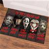 HSKJTT Zerbino di Halloween 3D, Divertente Tappeto Horror, Tappetini da Bagno Horror Antiscivolo con Decorazione di Halloween per Uso Interno Ed Esterno,40x60cm,E