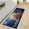 Highdi Tappeto Cucina Antiscivolo Lavabile Stampe Natalizie alla Moda Tappeto Passatoia Cucina Tappeto da Cucina Lungo Tappeti Runner Tappeto Corridoio per Ingresso (50 * 140cm,Alce)