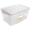 Acan Tradineur - Contenitore di stoccaggio in plastica per giocattoli, libri, vestiti, coperte, n. 18 (Transp.) - 45 x 61,5 x 29,7 cm, 60 litri