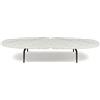 ZANOTTA tavolino GRAPHIUM 681 - 681-200-BASE-NERA-MARMO-CALACATTA