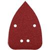 kwb Triangolo di levigatura per levigatrici Delta e Multi - per metallo, legno, vernice ecc., per Black & Decker Mouse B & D , 96 x 136 mm, grana K-80, 5 pezzi, perforato