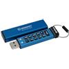 Kingston Ironkey Keypad 200 64GB Unità Flash USB Cifrata | Tastiera Alfanumerica | Accesso Multi-Pin | XTS-AES 256-bit | FIPS 140-2 Livello 3 Certificato (In Fase di Approvazione) | IKKP200/64GB, Blu