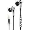 Music Sound | AURICOLARI Fantasy In-Ear | Auricolari con Filo e Microfono - Jack 3.5 Mm - Fantasia Teschi, One Size