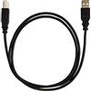 PremiumCord Cavo USB 2.0 Ad Alta velocità M/M 1m, A Maschio a B Maschio, Cavo di Collegamento USB per Scanner ECC., Doppia Schermatura, AWG28, Colore Nero, Lunghezza 1m