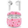 Music Sound - Auricolari Bluetooth TWS Fantasy - Design a Capsula - Senza Fili - Custodia di Ricarica - Microfono - Play Time fino a 25 ore di ascolto - Tanti colori e fantasie disponibili