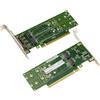 KALEA-INFORMATIQUE Scheda controller doppia faccia PCIe Gen 4.0 x16 per 4 SSD M.2 NVMe M Key Montaggio Low o High Profile