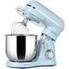 Kitchen in the box Impastatrice Planetaria, 3,5L Piccolo Planetaria Professionale, 10 Velocità Impastatrice Pizza con Uncino Impastatore, Mescolatore, Frusta Sbattitric (Azzurro)