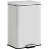 HOMCOM Pattumiera da cucina 20 L con pedale e chiusura ammortizzata, crema | Aosom Italy