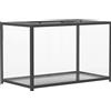 PawHut Gabbia per criceti con base profonda, coperchio apribile e aerazioni, 80x45x50,5 cm, nero | Aosom Italy