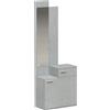 HOMCOM Set ingresso con scarpiera ribaltabile, guardaroba con specchio e cassetto, grigio | Aosom Italy