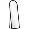 HOMCOM Specchio da terra arcuato con cornice effetto pietra, 53x163 cm, marrone | Aosom Italy