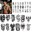 YESTARTDS 36 Fogli Tatuaggi Temporanei Per Uomini Grim Reaper Leone Tigre Tatuaggi Finti Ta-tuaggi Finti Adesivi Realistici Lupo Con 24 Fogli Di Piccoli Tatuaggi Temporanei Neri Per Arte, Spiaggia