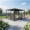 Magazzini Cosma S.P.A. Frangivento in vetro elevabile per pergola bioclimatica