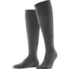 Burlington Leeds M Kh cotone lana al ginocchio tinta unita 1 paio, Calzini lunghi Uomo, Grigio Dark Grey 3070, 40-46