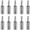 QUARKZMAN 10pz Punte Cacciavite Torx T15H 1/4 Esagonale 25mm/1 Lunghezza Stelle Magnetiche a 6 Punti Testa Esagonale Punte in Acciaio S2 con Foro