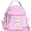 YOOLIFE Borsa regalo per bambine da 3 4 5 6 7 8 9 10 11 12 anni - Borsa a tracolla per bambini con lettere, regalo di compleanno per adolescenti, sorelle, nipote, Colore: rosa., Z
