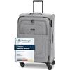 REDOLZ valigia media morbida 67 cm espandibile | trolley leggero con 4 doppie ruote e serratura TSA | 67 × 42 × 24 cm 2,76 kg per donna e uomo - Essentials 12