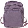 EcoGleam Zaino da donna in tela quadrata grande capacità zaino da viaggio casual tinta unita con tasche multiple borse libri viaggi all'aperto zaini campeggio, viola., 9.45 x 4.72 x 11.02Zoll, casual