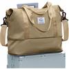 SEAFEW Borsone da Viaggio,Bagaglio a Mano 40x20x25 Ryanair Borsa da Viaggio Espandibile, Borsa da Cabina Ryanair 40x30x20 Borsa Sportiva Borsone da Palestra Borsa da Weekend per Donna e Uomo,E9-Cachi