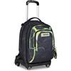 Seven Trolley Scuola Jack 8 Ruote Detach SHADOWS OF COLOR, Nero, 34 L, Scomponibile, Cross-over System, Zainetto staccabile, Tasca laterale porta borraccia, Scuola elementare e media, Bambini, Ragazzi