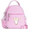YOOLIFE Borsa regalo per bambine da 3 4 5 6 7 8 9 10 11 12 anni - Borsa a tracolla per bambini con lettere, regalo di compleanno per adolescenti, sorelle, nipote, Colore: rosa., V