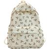 Vriusi Bow Backpack, Cute Bow Patterns Backpack, Campus School Bag, College Shoulder Bag With Adjustable Shoulder Strap for Water Bottle and Textbooks, Light Weight-Reducing Backpack for Teen Girls,