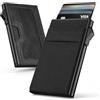 Slimwalt Portacarte Uomo Stile Bauhaus Minimalista - Portafoglio Uomo Slim per 5-7 Cartes & Finestra ID - Porte Carte Slim con LYCRA® Originale - Protezione RFID NFC - da Lavoro Viaggi e Tempo Libero