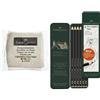 Faber-Castell 127154 - Gomma Art bianca, 1 gomma + Faber-Castell 115207 - Set di matite Pitt Graphite Matt, 6 pezzi, durezza 2B - 12B