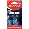 Maped - Set di 2 gomme bianche DeepSea Paradise - gomme scolastiche Dust-Free - Senza PVC e ftalati - Fodero decorato, Made in France