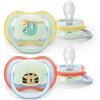 AVENT ULTRA AIR NIGHT - lecca lecca ortodontica - Arredamento giungla - 0-6 mesi, 2 ciucci
