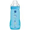 MAM Istruzioni in Lingua Straniera - Mam Biberon Easy Active 2° Età 330 Ml - 6+ Mesi - Tettarella Flusso X, Velocità Ultra Veloce - Blu