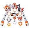 TUMAMA 2 In 1 arco e Giochi Spirale da Passeggino Per Neonato 0 3 6 9 12 Mesi, Peluche spiral passeggini Giocattolo Gioco Per Neonati Bambina Ragazzo, Auto Clip On Carrozzina Con Sonaglio Teether
