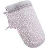 JYOKO KIDS Sacco Copripiedi Invernale Compatibile con Ovetti, Seggiolini Auto e Passeggini | Morbido Pile Teddy Extra Caldo | Prodotto in Spagna (WHITE STAR, FLEECE - 80 Cm)
