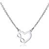 Sakrami Collana Donna Infinity Love in Argento 925 - Finitura Oro Giallo, Rodiata o Rosé + Confezione con Targhetta Incisa - Elegante per Anniversario, Compleanno o San Valentino (Rodiato)