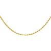 CARISSIMA Collana da Donna in Oro Giallo 9 ct, Catena Rope Vuota 50, Lunghezza 46 cm