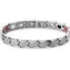 Lucleon by Trendhim Bracciale da uomo in titanio con chiusura magnetica, design asimmetrico con magneti Gauss e elementi FIR, design danese, accessorio casual, one-size, Titanio, Nessuna pietra