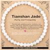 AD Beads - Braccialetto fatto a mano da 4 mm, 6 mm, 8 mm, 10 mm, pietra naturale per la pace e la tranquillità, meditazione, yoga, guarigione e energia, regalo unisex, 4 mm