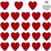 FINGERINSPIRE 24 Pz Spilla da Bavero a Forma di Cuore 25x25mm in Smalto Rosso a Forma di Cuore in Lega di Zinco per Zaino Vestiti Distintivi Kawaii per Dipendenti Infermieri Insegnanti Volontari